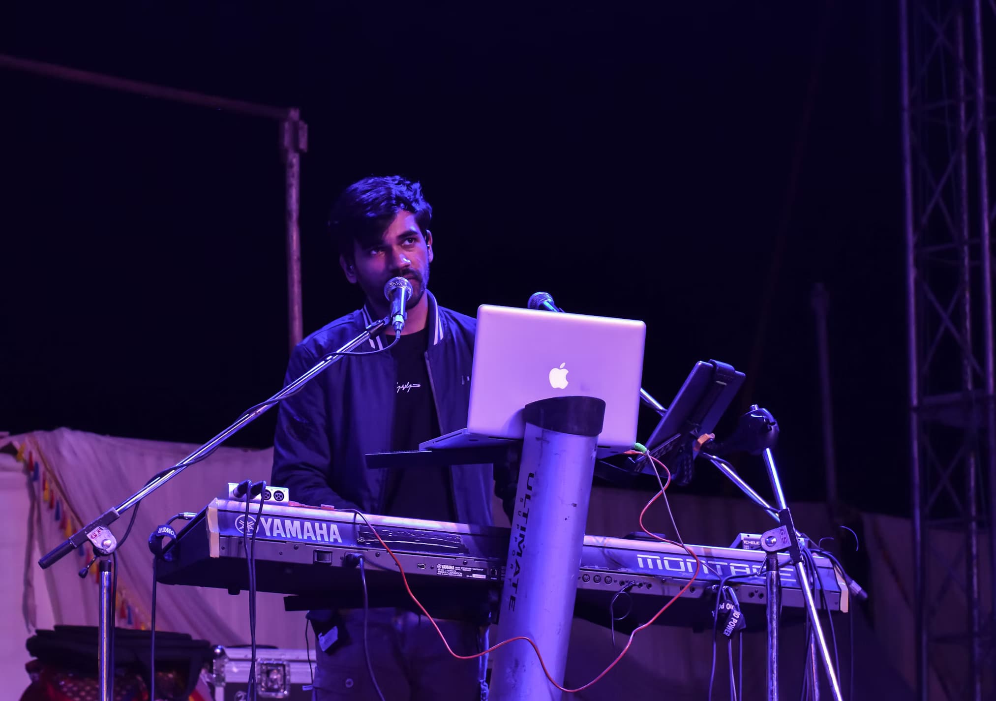 Artist performing